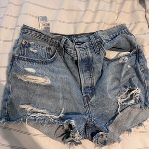 Levi’s denim shorts high rise